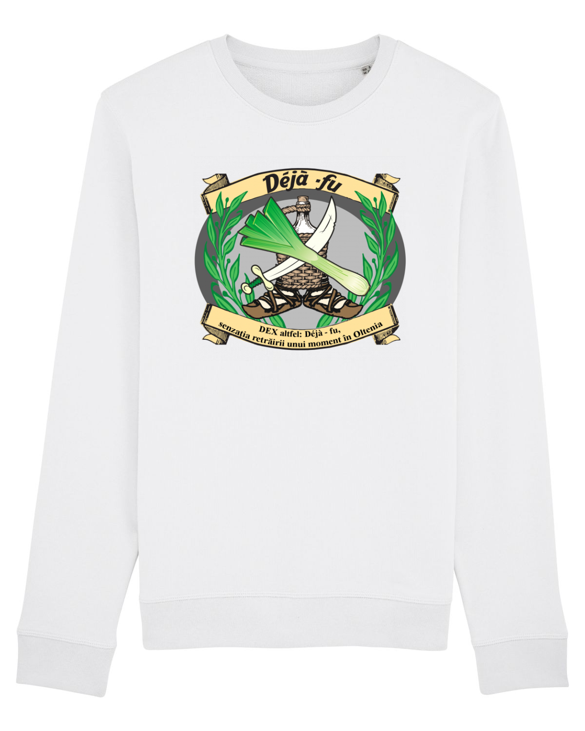 Bluză mânecă lungă Unisex Rise White