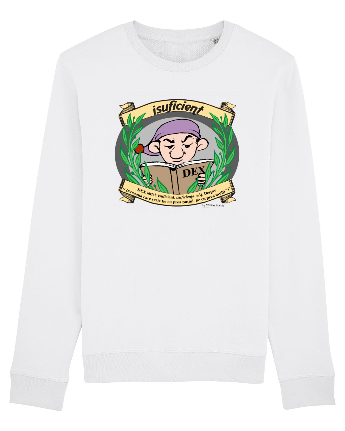 Bluză mânecă lungă Unisex Rise White