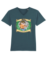Mă lași? - DEX altfel Tricou mânecă scurtă guler V Bărbat Presenter