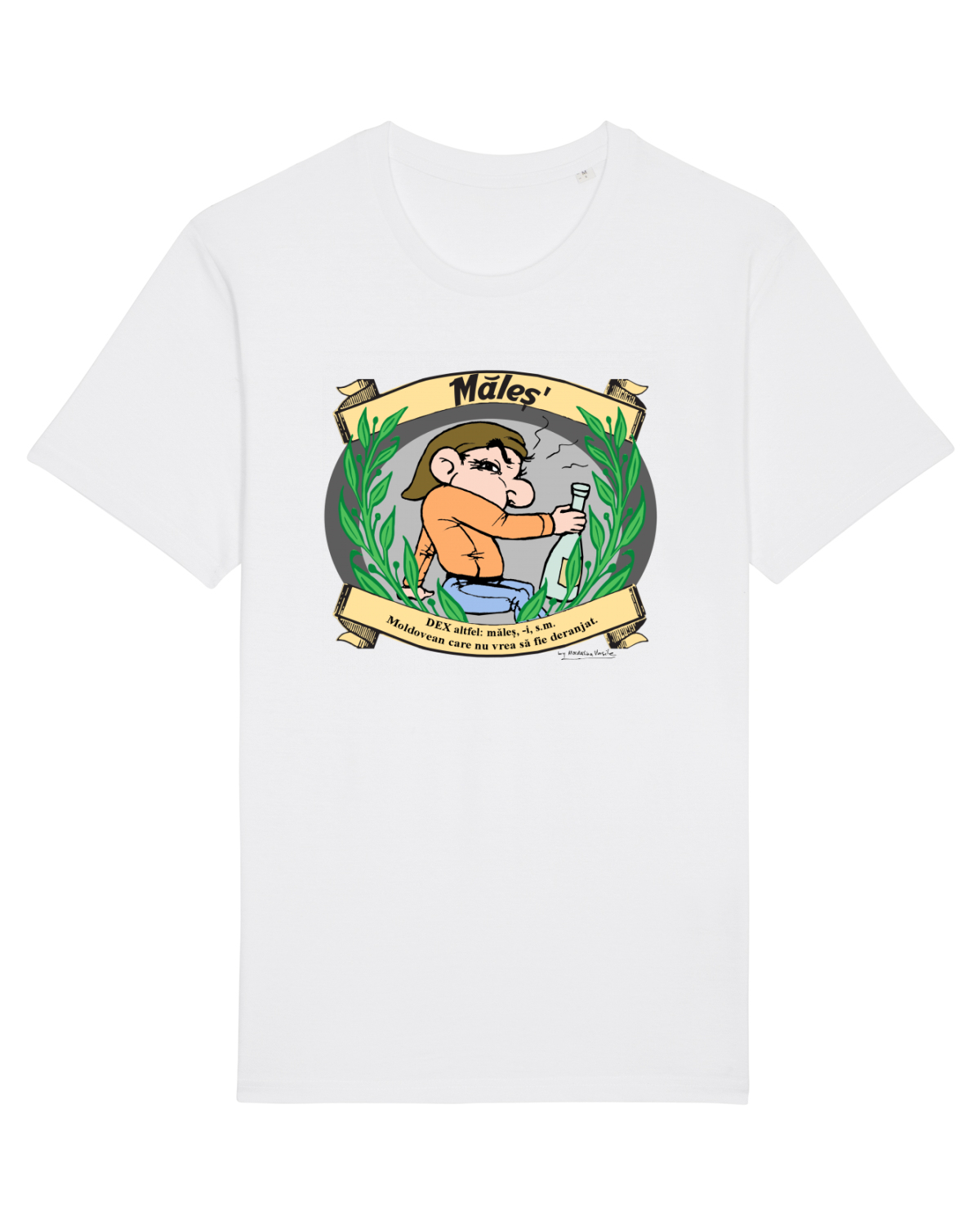 Tricou mânecă scurtă Unisex Rocker White
