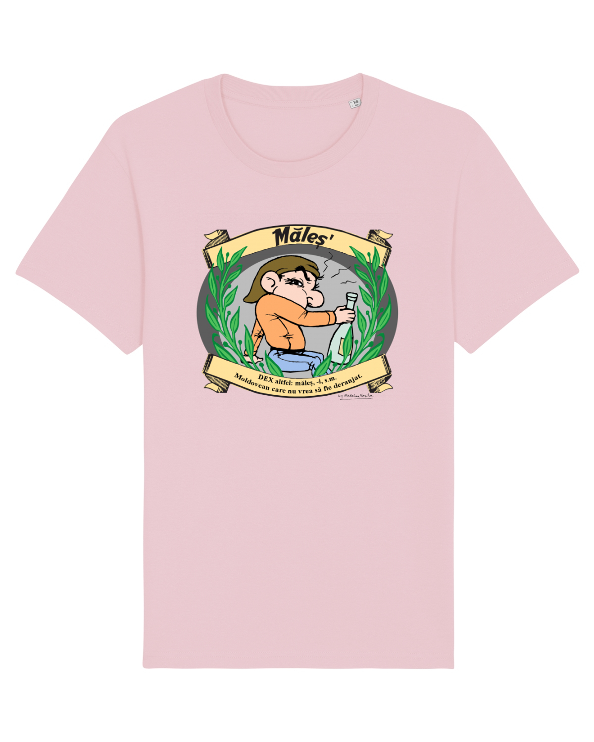 Tricou mânecă scurtă Unisex Rocker Cotton Pink