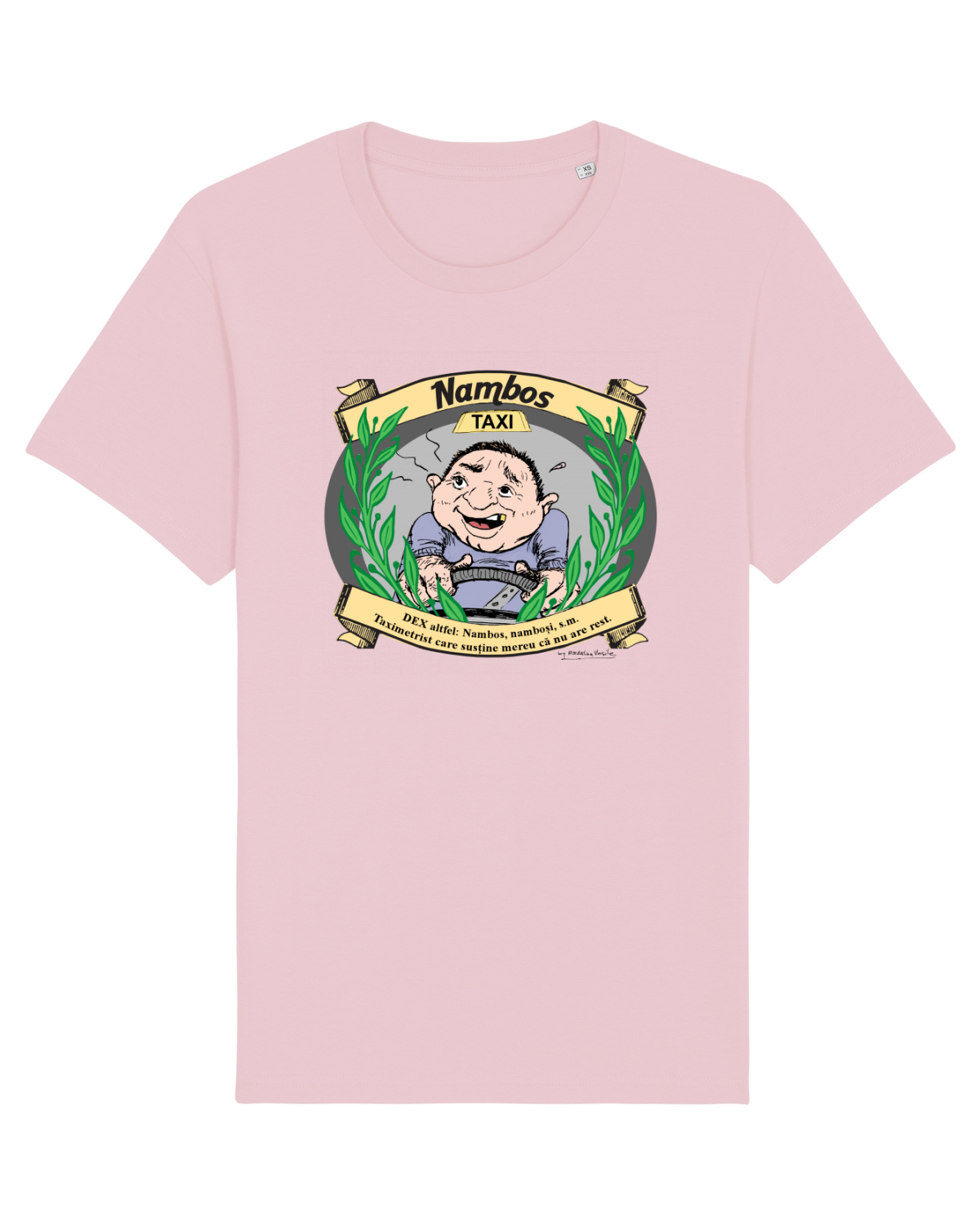 Tricou mânecă scurtă Unisex Rocker Cotton Pink