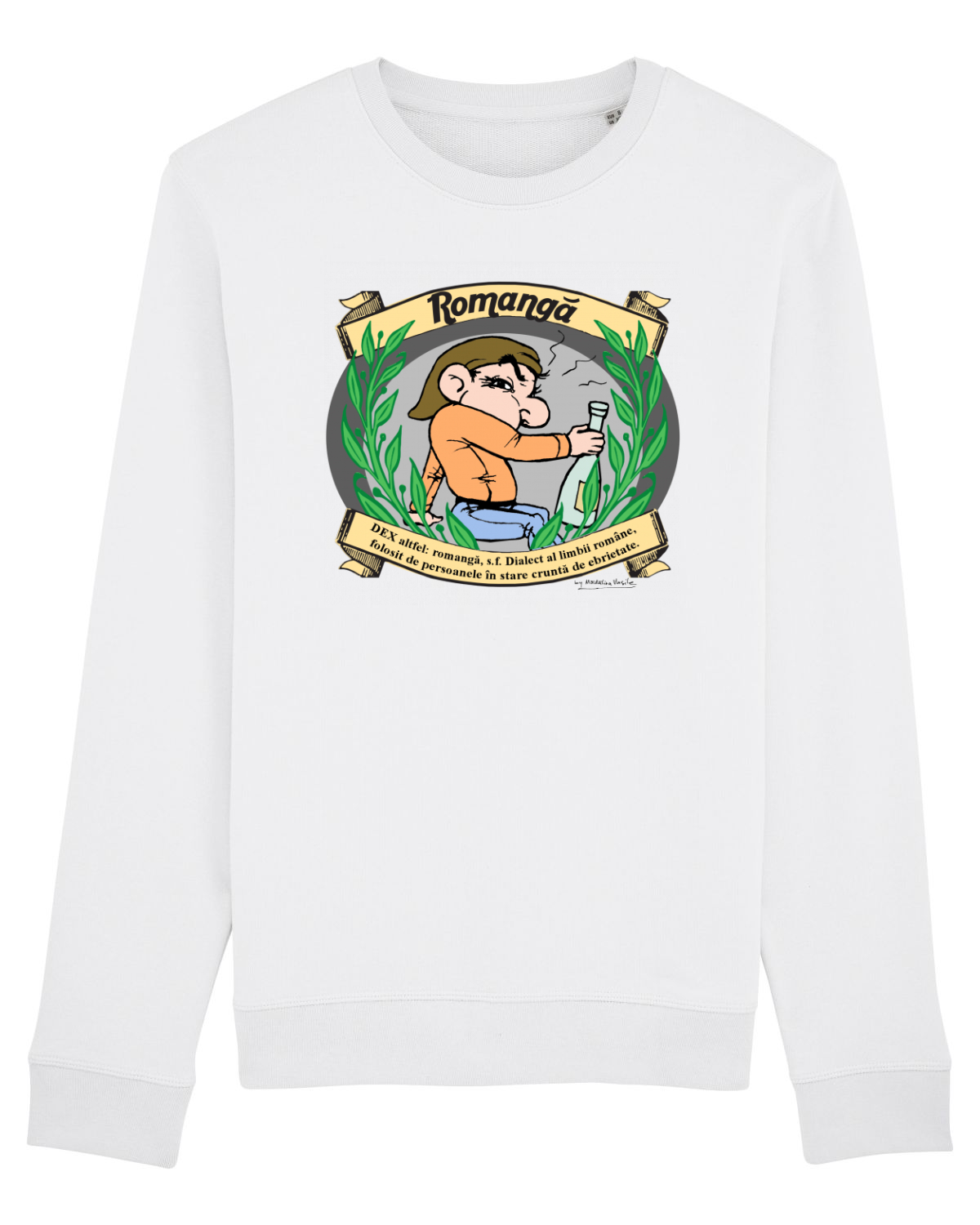 Bluză mânecă lungă Unisex Rise White