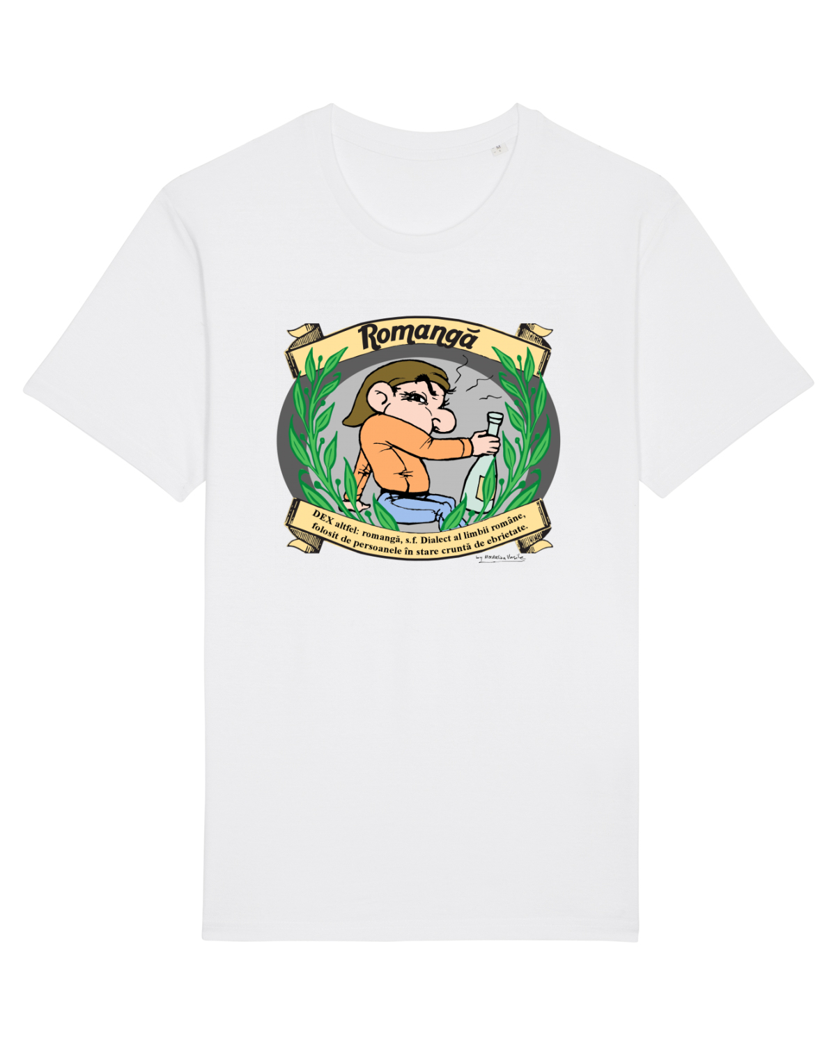 Tricou mânecă scurtă Unisex Rocker White