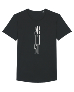 Artist Tricou mânecă scurtă guler larg Bărbat Skater