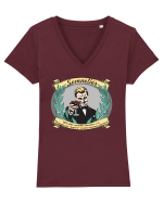 Sommelier / Somelier / Somnelier - DEX altfel Tricou mânecă scurtă guler V Damă Evoker