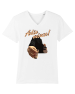 Adio mince! Tricou mânecă scurtă guler V Bărbat Presenter