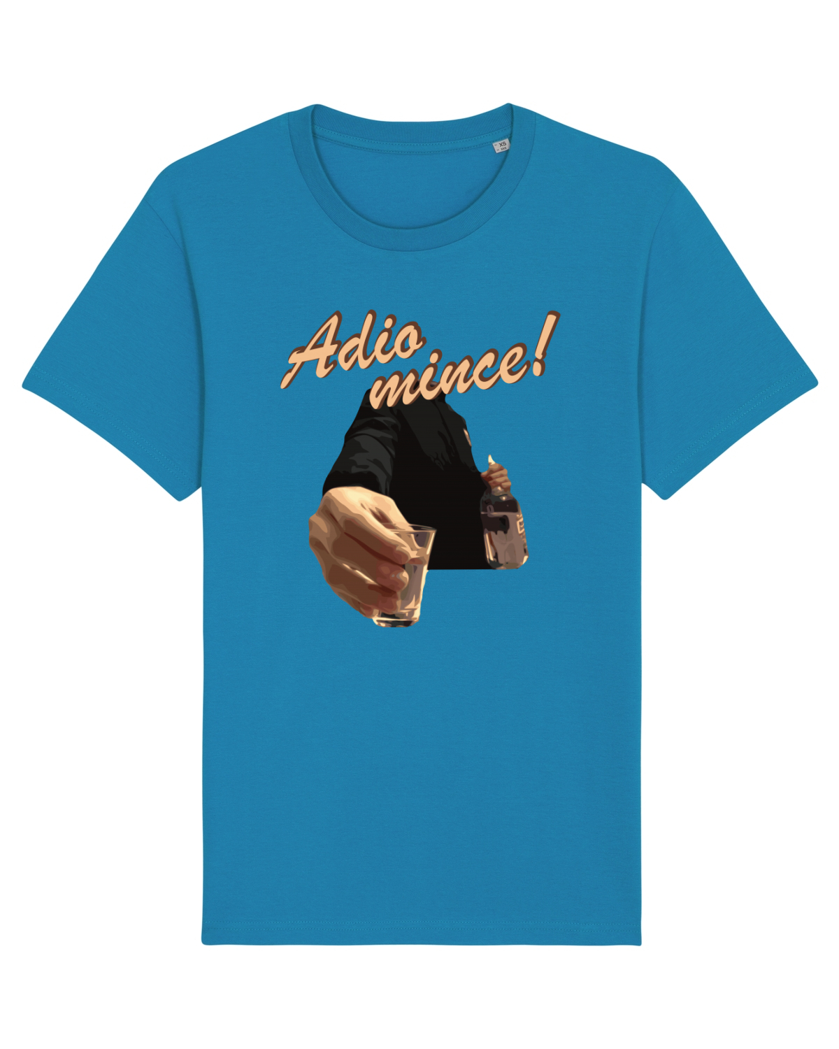 Tricou mânecă scurtă Unisex Rocker Azur