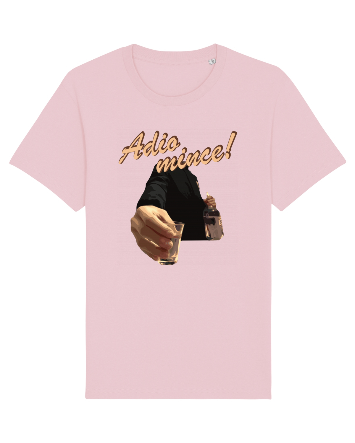 Tricou mânecă scurtă Unisex Rocker Cotton Pink