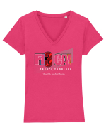 Fie ca! Tricou mânecă scurtă guler V Damă Evoker