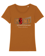 Fie ca! Tricou mânecă scurtă guler larg fitted Damă Expresser
