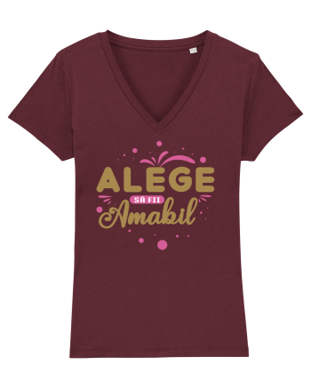 Alege să fii amabil Burgundy