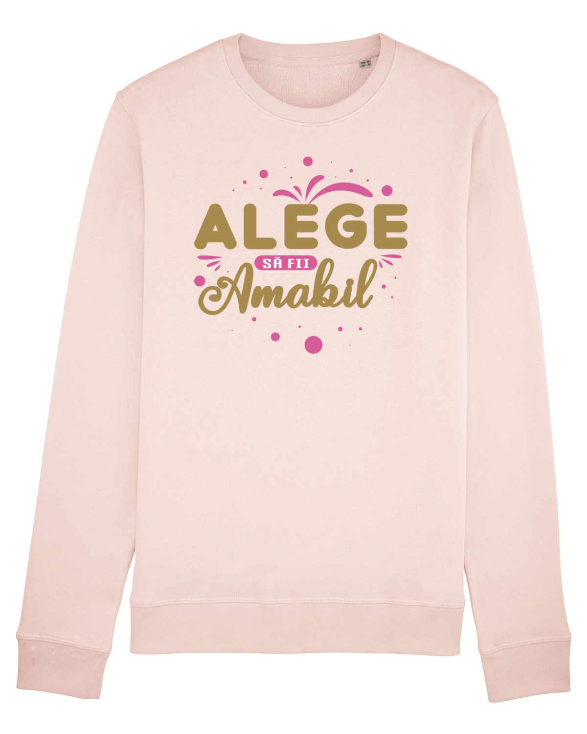 Bluză mânecă lungă Unisex Rise Candy Pink