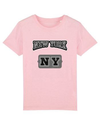 Retro Vintage New York College Jersey Cotton Pink
