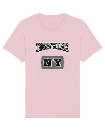 Retro Vintage New York College Jersey Cotton Pink