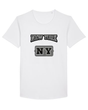 Retro Vintage New York College Jersey White