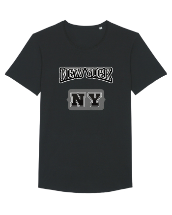 Retro Vintage New York College Jersey Black