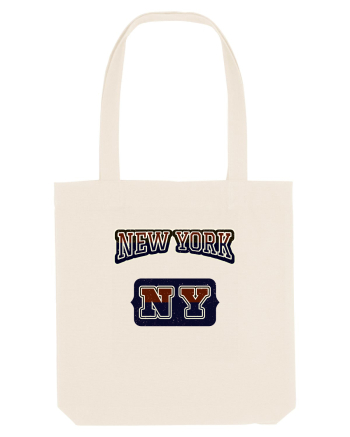 Retro Vintage New York College Jersey Natural