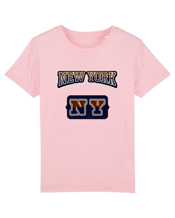 Retro Vintage New York College Jersey Cotton Pink