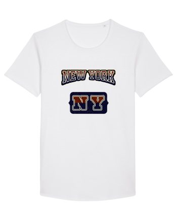 Retro Vintage New York College Jersey White