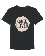 Coffee Lover Tricou mânecă scurtă guler larg Bărbat Skater