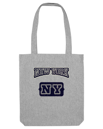 Retro Vintage New York College Jersey Heather Grey