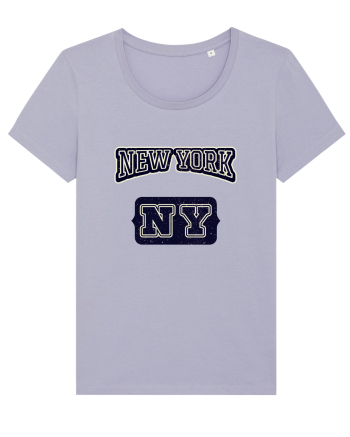 Retro Vintage New York College Jersey Lavender