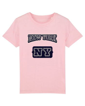 Retro Vintage New York College Jersey Cotton Pink