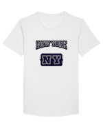 Retro Vintage New York College Jersey Tricou mânecă scurtă guler larg Bărbat Skater