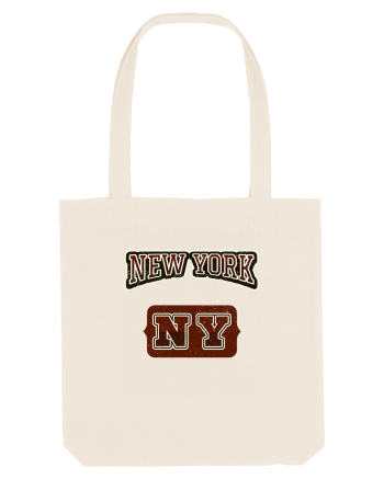 Retro Vintage New York College Jersey Natural