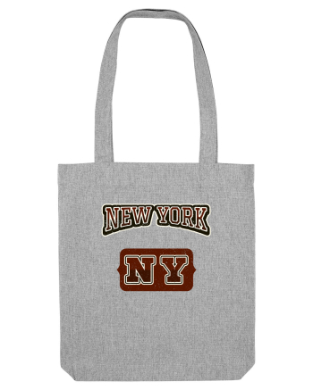 Retro Vintage New York College Jersey Heather Grey
