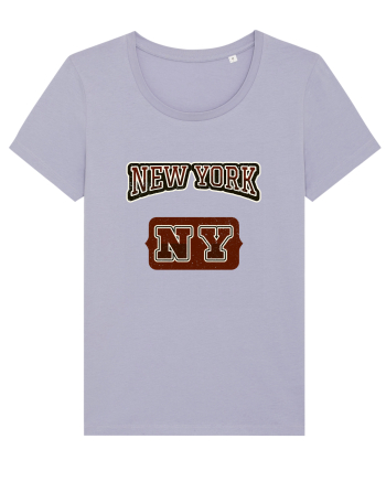 Retro Vintage New York College Jersey Lavender
