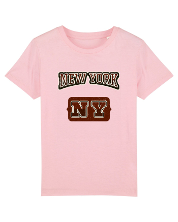 Retro Vintage New York College Jersey Cotton Pink