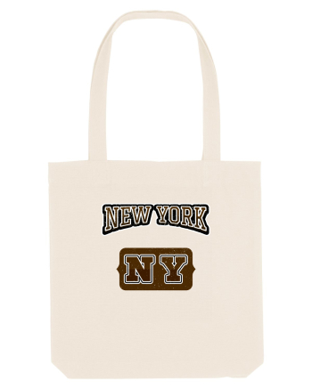 Retro Vintage New York College Jersey Natural