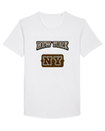 Retro Vintage New York College Jersey Tricou mânecă scurtă guler larg Bărbat Skater