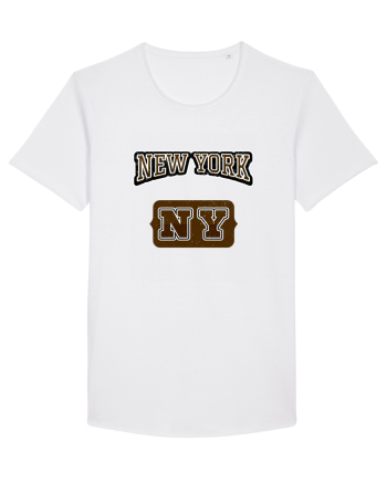 Retro Vintage New York College Jersey White