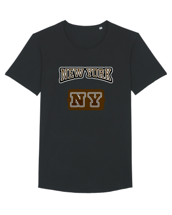 Retro Vintage New York College Jersey Black