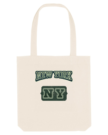 Retro Vintage New York College Jersey Natural