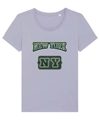 Retro Vintage New York College Jersey Lavender
