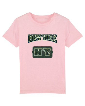 Retro Vintage New York College Jersey Cotton Pink