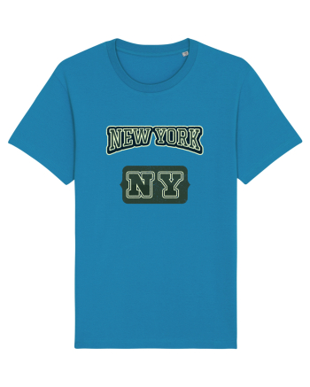 Retro Vintage New York College Jersey Azur