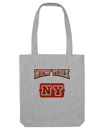 Retro Vintage New York College Jersey Heather Grey