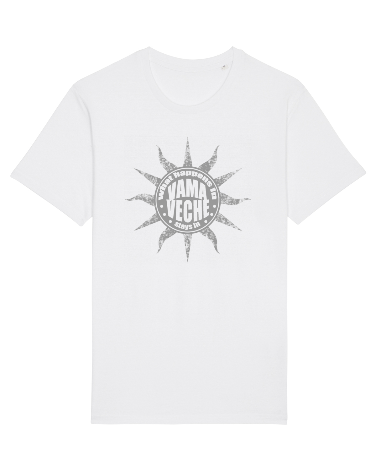 Tricou mânecă scurtă Unisex Rocker White