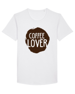 Coffee_Lover  Tricou mânecă scurtă guler larg Bărbat Skater