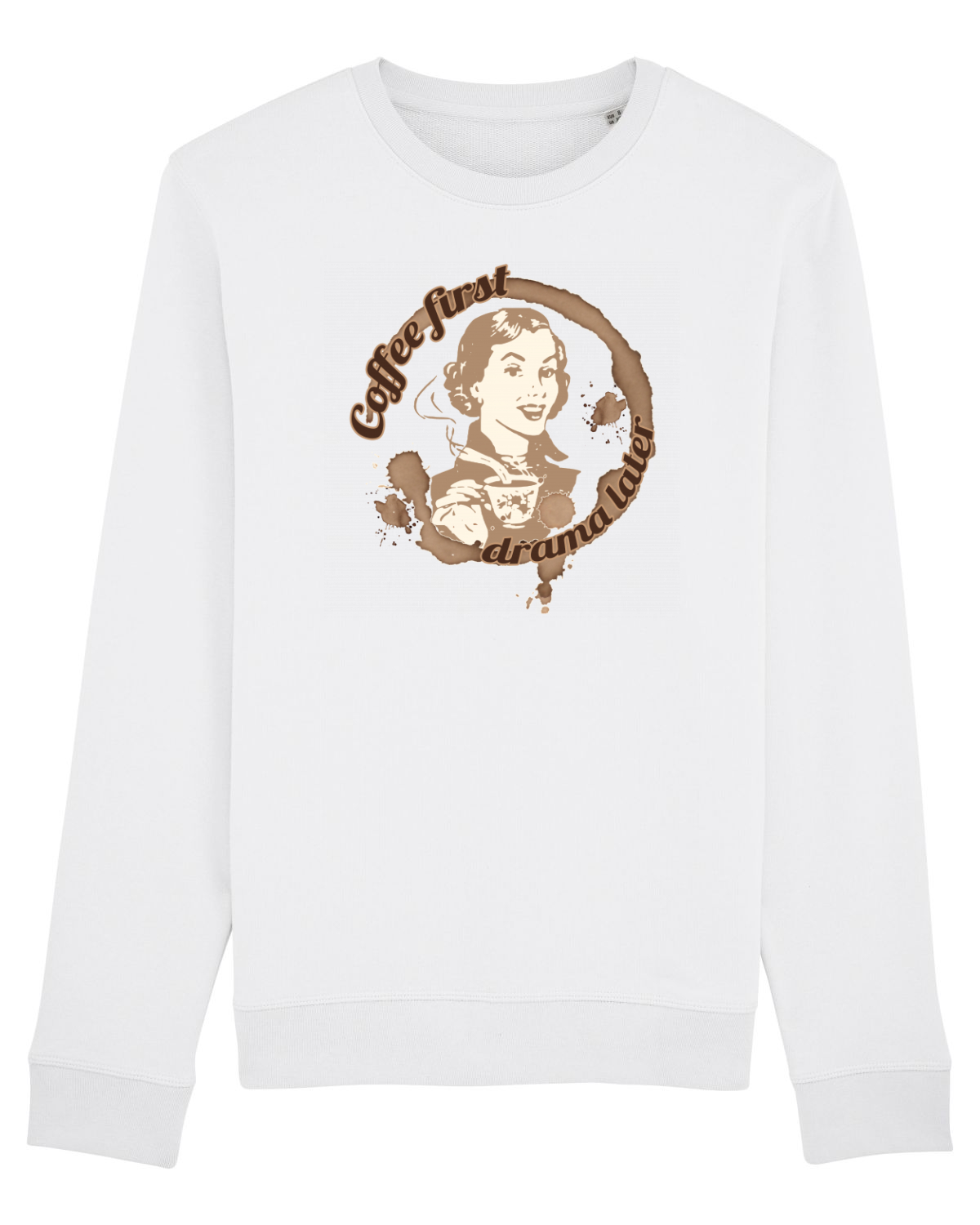 Bluză mânecă lungă Unisex Rise White