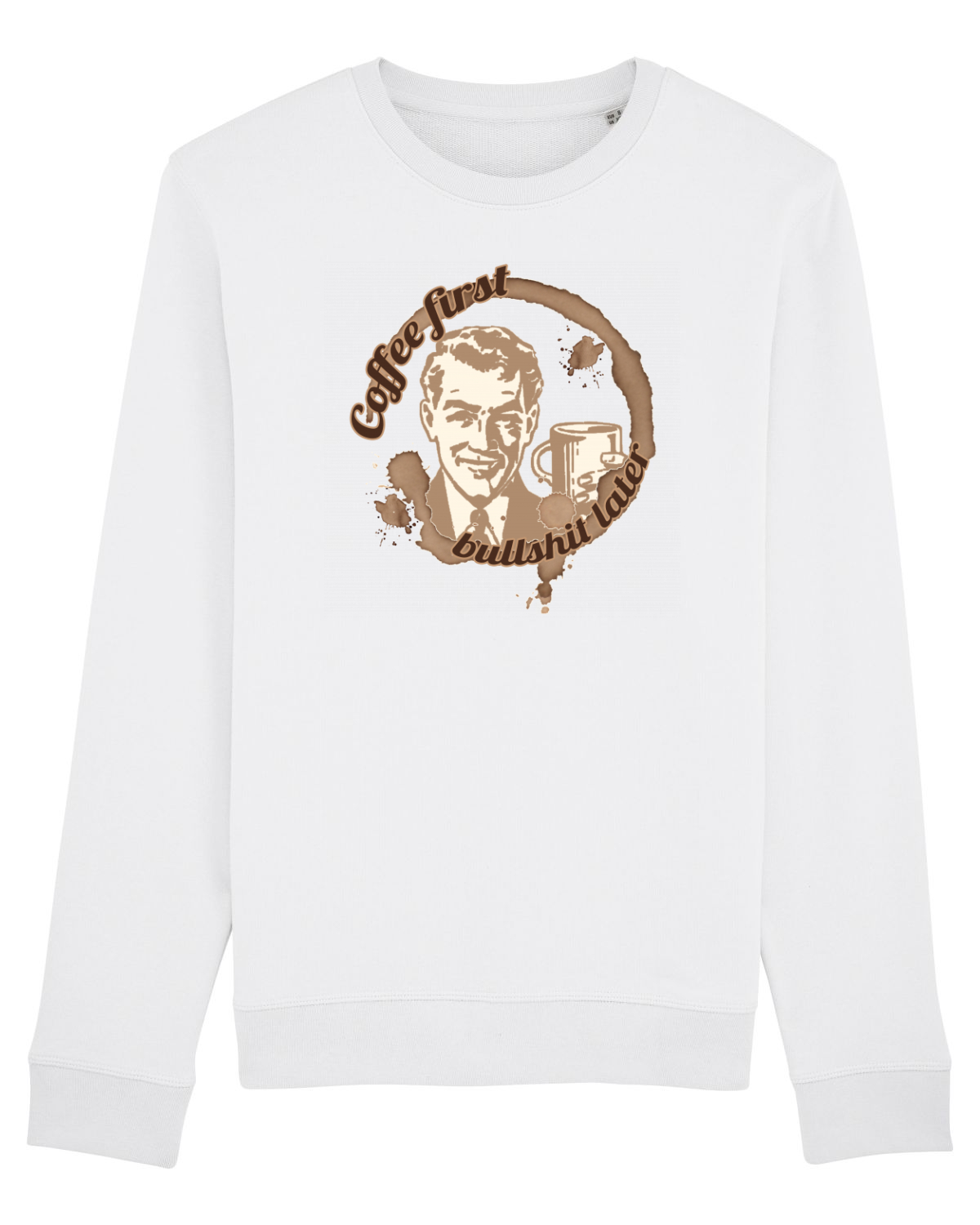 Bluză mânecă lungă Unisex Rise White