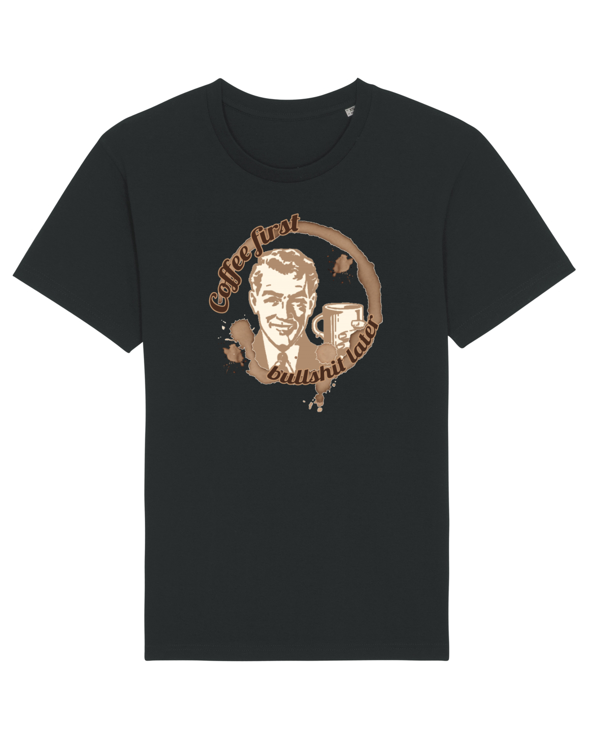 Tricou mânecă scurtă Unisex Rocker Black