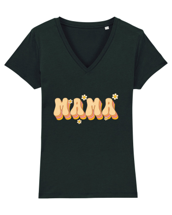 MAMA Retro Flowers Black