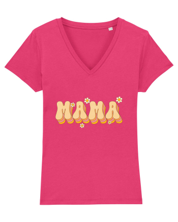 MAMA Retro Flowers Raspberry