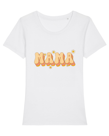 MAMA Retro Flowers White